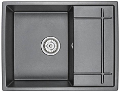 EMAR Quartz EMQ-1650.Q гранитная мойка, Оникс. Система слива, сифон, чаша (чаши) выпуска, герметик, 