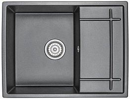 EMAR Quartz EMQ-1650.Q гранитная мойка, Оникс. Система слива, сифон, чаша (чаши) выпуска, герметик, 