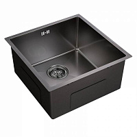 EMAR best EMB-113 PVD Nano Dark мойка универсал. (+система PVC, чаша выпуска, крепления), EMB-113 PV