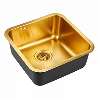 EMB-127A PVD Nano Golden мойка универсал. (+система PVC, чаша выпуска, крепления), EMB-127A PVD Nano
