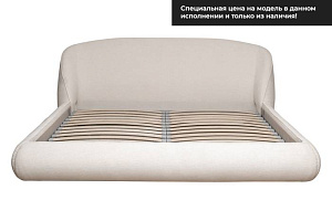 Кровать Палаццо(Palazzo) 180 без мех.шенилл экрю Natur-Ecru 215*240*90см