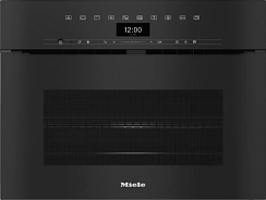 Компактный духовой шкаф с СВЧ Miele H7440BMX OBSW