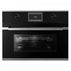 Компактный духовой шкаф с микроволнами Kuppersbusch CBM 6330.0 S3 Silver Chrome