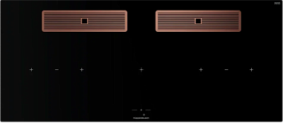 Индукционная варочная поверхность с вытяжкой Kuppersbusch KMI 12850.0 SR-E Copper