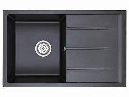 EMAR Quartz EMQ-1800.Q гранитная мойка, Оникс. Система слива, сифон, чаша (чаши) выпуска, герметик, 