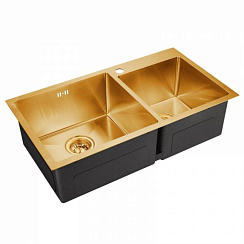 Мойка универсального монтажа EMB-210 PVD Nano Golden