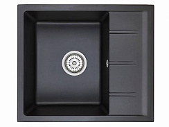 EMAR Quartz EMQ-1580.Q гранитная мойка, Оникс. Система слива, сифон, чаша (чаши) выпуска, герметик, 