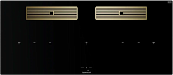 Индукционная варочная поверхность с вытяжкой Kuppersbusch KMI 12850.0 SR-E Gold