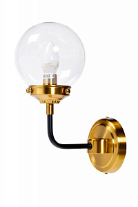 K2KG0521W-1 Бра Сфера (Simple) S латунь, стекло прозр. 15*23*h32 см