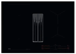 Варочная панель с вытяжкой AEG NCH74B01AB