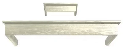 Деревянная рамка Smeg для вытяжки KCL900PO (бук окрашенный, кремовый)