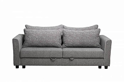 Диван Марко(Marco) трехмест. раскл., букле серый Flona-SER+Buta-SER 225*102*92см
