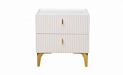 GD-00003 Тумбочка прикроватная Дориа(Doria) белая 50*40*55см