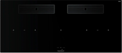 Индукционная варочная поверхность с вытяжкой Kuppersbusch KMI 12850.0 SR-E Black Chrome