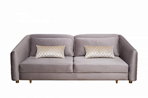 Диван Треви(Trevi) 230М(К) трехм раскл с кантом серый Colt032+Melody 232*103*88см