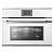 Компактный духовой шкаф с микроволнами Kuppersbusch CBM 6550.0 W3 Silver Chrome